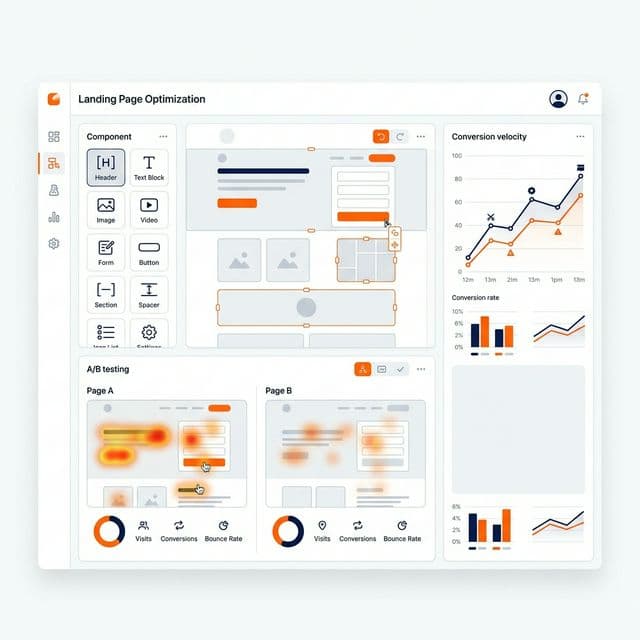 Conversion-focused landing pages